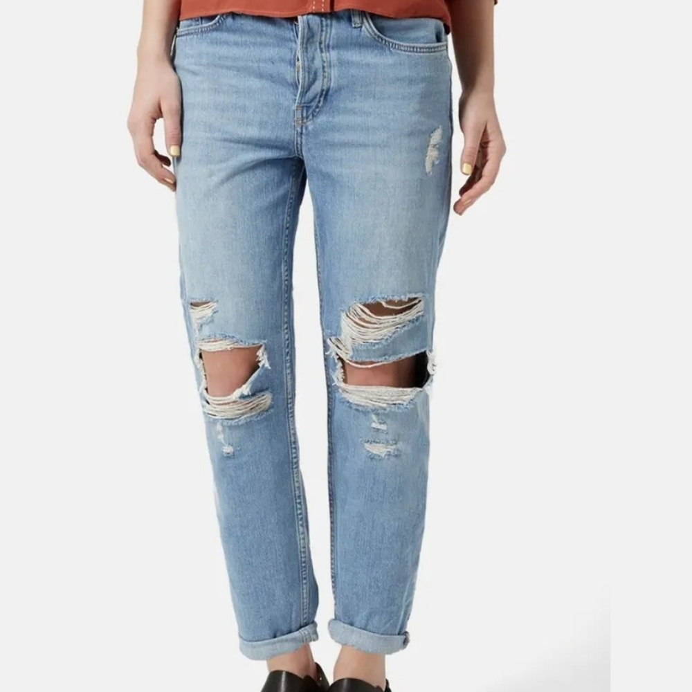 ❌Topshop Moto "Hayden" ripped boyfriend jean